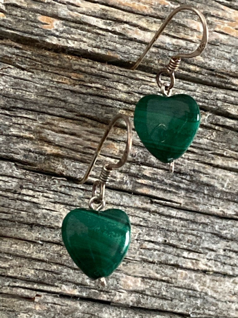 Malakiitti ❤️ korvakorut 